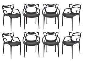 kit 10 cadeira Allegra Preta Sala de Jantar e Cozinha