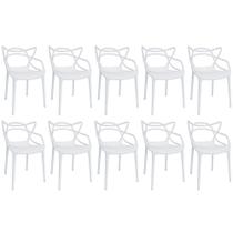 Kit 10 Cadeiras Allegra - Branco