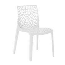 Kit 10 Cadeiras de Jantar Gruvyer Design em Polipropileno - Branco