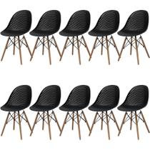 Kit 10 Cadeiras Design Vental Versátil Ergonômica Cozinha