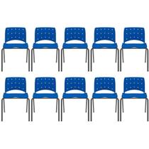 Kit 10 Cadeiras Escritório Iso Ergoplax Slim Fixa Kit 10 Cadeiras Escritório Iso Ergoplax Slim Fixa