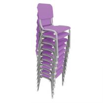 Kit 10 cadeiras infantil escolar wp kids empilhavel t3 - LG FLEX CADEIRAS