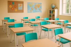Kit 10 cadeiras Iso Infantil Azul Celeste Escola e Creche Kit 10 cadeiras Iso Infantil Azul Celeste Escola e Creche
