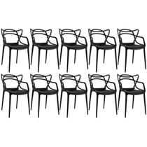 Kit 10 Cadeiras Laráz Master Allegra de Jantar Preto Kit 10 Cadeiras Laráz Master Allegra de Jantar Preto