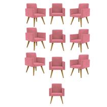 Kit 10 Cadeiras Poltronas Decorativa - Escritório - Recepção