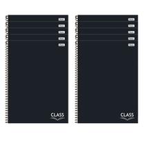 Kit 10 Caderno 1 materia Universitario Preto Class Foroni Capa dura Kit 10 Caderno 1 materia Universitario Preto Class Foroni Capa dura