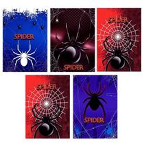 Kit 10 Caderno Aranha Brochurão Capa Dura 96 Fls Costurado