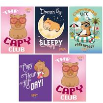 Kit 10 Caderno Brochurão Capivara 96 Fls Costurado Capa Dura Kit 10 Caderno Brochurão Capivara 96 Fls Costurado Capa Dura