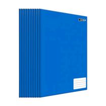 Kit 10 Caderno de brochura Pequenos 48 folhas 140x200mm Azul