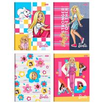 Kit 10 Cadernos Barbie Portal Escolar Costurado Com Pauta Reforçado