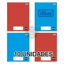 Kit 10 Cadernos Brochurão 60 Folhas Pepper Cores Sortidas Capa Flexível Material Escolar 129446-10