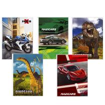 Kit 10 Cadernos Brochurão Brochura 96 Folhas Costurado Capa Dura Tema Meninos Kit 10 Cadernos Brochurão Brochura 96 Folhas Costurado Capa Dura Tema Meninos