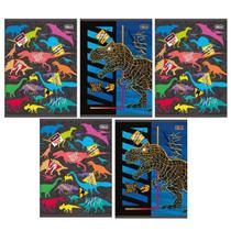 Kit 10 Cadernos Dinossauro Tilibra Brochura Grande 60 Folhas