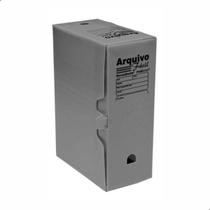 Kit 10 Caixa Arquivo Morto A4 Documento Organização Cinza