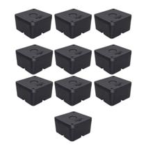 Kit 10 caixa cftv abs 85x85x50mm preta uv