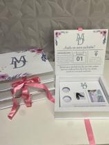 Kit 10 caixa convite padrinhos Personalizado