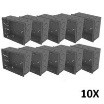 Kit 10 Caixa De Luz 4x4 Embutir Cinza Tuboline Kit 10 Caixa De Luz 4x4 Embutir Cinza Tuboline