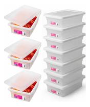 Kit 10 Caixa Multiuso Para Armazenar Alimentos Carnes Aves 5L Kit 10 Caixa Multiuso Para Armazenar Alimentos Carnes Aves 5L