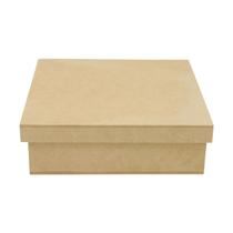 Kit 10 Caixa Quadrada Tampa Sapato 10x10x5 Mdf Madeira