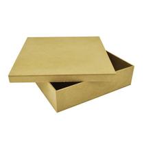 Kit 10 Caixa Quadrada Tampa Sapato 23x23x6 Mdf Madeira