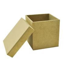 Kit 10 Caixa Quadrada Tampa Sapato 8x8x5 Mdf Madeira