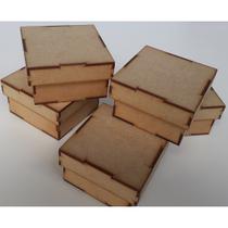 Kit 10 caixas 10x10x6,5cm com corte a Laser apresentando maior perfeição no corte, Artesanato, Lembranças, Decoração