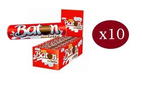 Kit 10 Caixas Baton Chocolate Ao Leite 300X16Gr