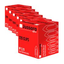 Kit 10 Caixas Clips 2/0 Jussara Aço Galvanizado 720 Unidades