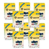 Kit 10 Caixas de Clips 6/0 Colorido 50 Unidades Cada Bacchi Kit 10 Caixas de Clips 6/0 Colorido 50 Unidades Cada Bacchi