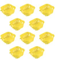 Kit 10 Caixas De Pvc 4X4 Amarelas Dry Wall Tramontina