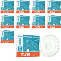 Kit 10 Caixas Disco TJR Diagrama para Tacógrafo 7 dias 125km/h