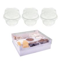 Kit 10 caixas fondue branca ideia + 30 potes galvanotek Kit 10 caixas fondue branca ideia + 30 potes galvanotek