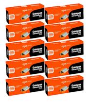 Kit 10 Caixas Grampo Galvanizado 26/6 Jocar Office - 50.000 Unidades Kit 10 Caixas Grampo Galvanizado 26/6 Jocar Office - 50.000 Unidades
