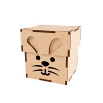 Kit 10 Caixas MDF Coelho Páscoa para Presentes e Doces - R9