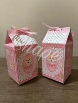 Kit 10 Caixas Milk Ursa Bailarina - Ursinha Rosa