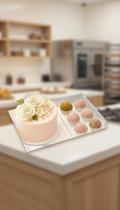 Kit 10 Caixas para Bento Cake com 6 Doces Transparente
