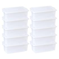 Kit 10 Caixas Para Cozinha Empilháveis 24,5l Branco