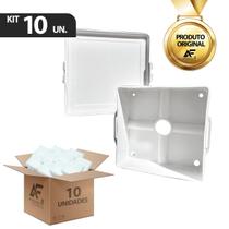 Kit 10 Caixas Proteção Conector Câmera Cftv Cabo Fonte 10x10 Kit 10 Caixas Proteção Conector Câmera Cftv Cabo Fonte 10x10