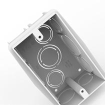 Kit 10 Caixinha De Embutir Caixa de Luz Reforçada Para Interruptor/ Tomada Para Obra Construção 4x2 Branca - Enerbras