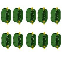 Kit 10 Caixinha De Luz Elétrica Dry Wall PVC Verde Para Instalações Elétricas Dryfix 2”x4” Tigre