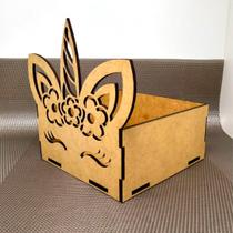 Kit 10 caixinha MDF 12x12cm Lembrancinha Unicórnio Kit 10 caixinha MDF 12x12cm Lembrancinha Unicórnio