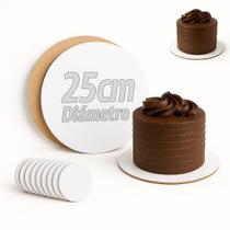 Kit 10 Cake Board 25cm Bases Para Bolo Confeitaria 3mm
