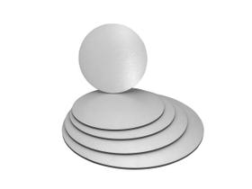 KIT 10 CAKEBOARD LISO 18 CM MDF BRANCO 3mm