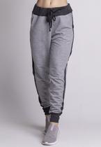 Kit 10 Calças Jogger Unissex Bicolor Moletom Slim Flanelado
