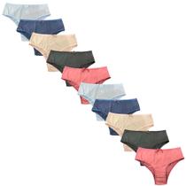 Kit 10 Calcinha Básica Tanga Fristyle Microfibra Lisa Feminina Adulto Kit 10 Calcinha Básica Tanga Fristyle Microfibra Lisa Feminina Adulto