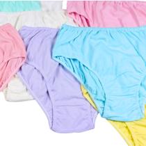 Kit 10 Calcinha Calçola Para Senhoras Plus Size Feminino Conforto Algodão Tecido Antialérgico