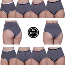 Kit 10 Calcinha Compressão Cós Alto Mescla Modeladora - c3 KIT 10 REBECA Kit 10 Calcinha Compressão Cós Alto Mescla Modeladora - c3 KIT 10 REBECA