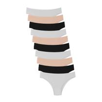 Kit 10 Calcinha de Algodão Sortida Comfort Cotton Feminina A10 - QLC SPORT