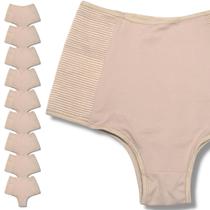 Kit 10 Calcinha Feminina Anti Culote Modeladora Cintura Bege