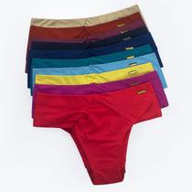 Kit 10 Calcinha Feminina Tecido Duplo Adulta Lateral Larga Confortável Empório Da Roupa
